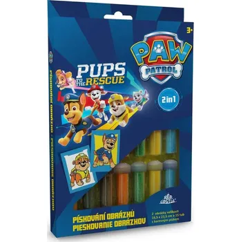 Hračka pro nejmenší Lowlands Pískování obrázků 2v1 Tlapková Patrola - Rubble&Chase