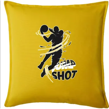 Polštář Basketball - jump shot - Polštář 50x50 - 50x50 - Pouze potah ( Žlutá )