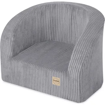 PLUSH NEST Dětské sedátko z prémiového šedého manšestru