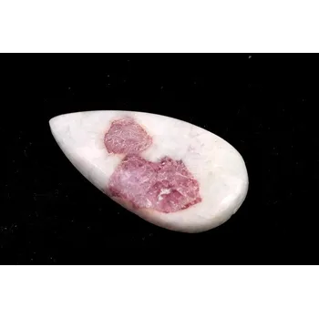 Přírodní kámen Kabošon Růžový Turmalín č.7369 (36x19x6mm)