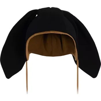 Čepice Dětská bavlněná čepice s oušky NEW BABY Favorite černá