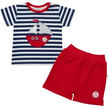 Kojenecké oblečení Dětská letní souprava tričko a kraťasy NEW BABY Marine