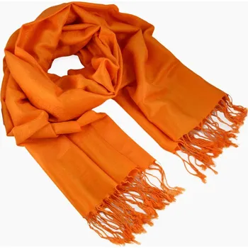 Šála Šála teplá - oranžová jednobarevná