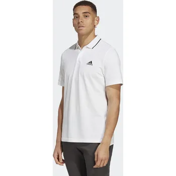 ADIDAS Polokošile Essentials Piqué Small Logo S BÍLÁ