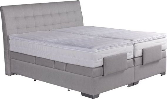BLANÁŘ Motorový boxspring ASTRID, 180x200, šedá