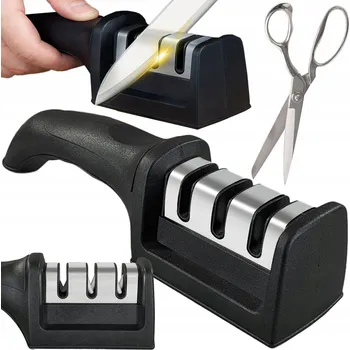 Brousek na nože Oslík na ostření kuchyňských nůžek 3v1 Třífázový Ruční