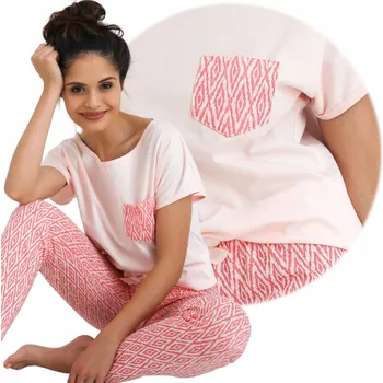 Dámské pyžamo Sensis dámské pyžamo bavlna růžové, velikost L