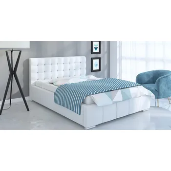 Postel Čalouněná postel Napoli 90/200 cm s úložným prostorem madrid - ekokůže