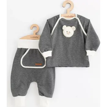 Kojenecká souprava Dětská tepláková souprava New Baby Sebastian šedá 62 (3–6 měsíců)