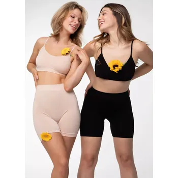 Dámské kalhoty Julimex Bambusové bermudy S-2XL béžová XXL