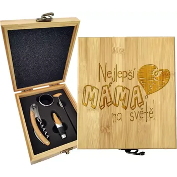 Víno Sablio Dárková sada na víno Nejlepší máma na světě: 147×168×49 mm