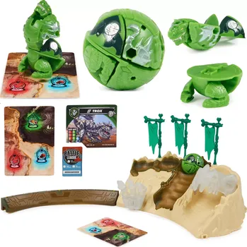 Figurka Bakugan Training Set se zelenou figurkou Titanium Trox od Spin Master – strategická hra a tréninková aréna