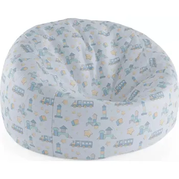 Sedací pytel Sablio Sedací vak Cocoon Stavebnice a vláčky - 115 x 75 x 45 cm