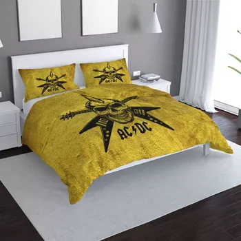 Povlečení Sablio Povlečení ACDC Lebka - 140x220 / 90x70