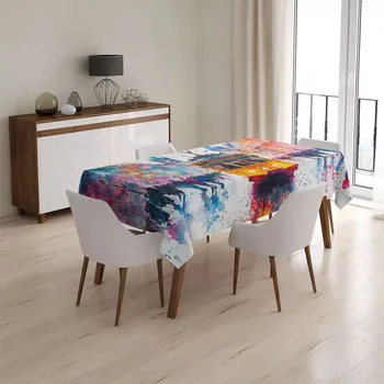 ubrus Sablio Ubrus Žlutá tramvaj Paint - 130x130 cm