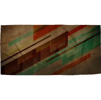 Osuška Sablio Ručník Hnědá abstrakce - 50x100 cm