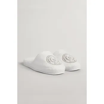 Pánská obuv DOMÁCÍ OBUV GANT CREST SLIPPERS WHITE