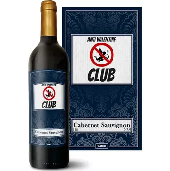 Víno Sablio Červené víno Anti Valentine Club: 0,75 l