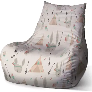 Sedací pytel Sablio Sedací vak Bean Zajíček indián - 60 x 70 x 70 cm