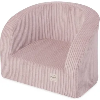 dětské křeslo PLUSH NEST Dětské křesílko světle růžové, prémiový manšestr