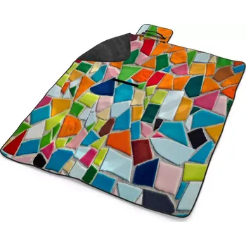 deka Sablio Plážová deka Barevná mozaika: 200x140 cm