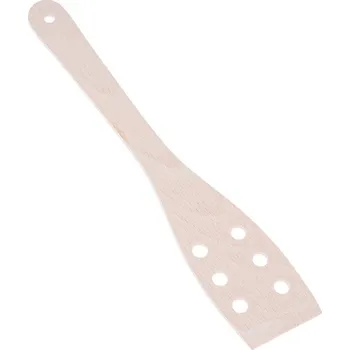 Obracečka Dřevěná kuchyňská obracečka s otvory