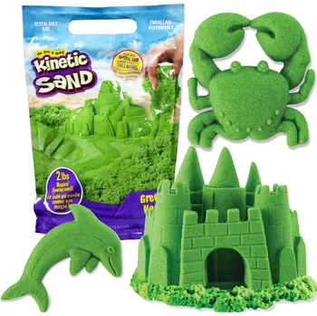 kinetický písek Zelený kinetický písek Kinetic Sand 930 g