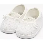 Kojenecké krajkové balerínky NEW BABY, béžové, 12–18 měsíců