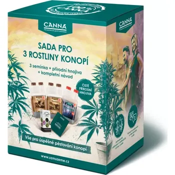 Hnojivo CANNA Starter sada pro 3 rostliny (CANNA sada pro legální pěstování 3 rostlin konopí! Sada obsahuje oblíbené přípravky: BIOCANNAVEGA 0,5l, BIOCANNAFLORES 0,5l a BIOCANNA Rhizotonic 0,5l za zvýhodněnou cenu.)