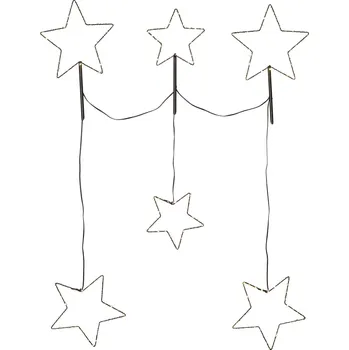 Venkovní světelná dekorace výška 85 cm Star Trading Stellas - černá