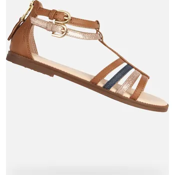 Dámská obuv GEOX Sandály Geox Model J Sandal Karly Girl Barva Hnědý 29 BÉŽOVÁ|MODRÁ
