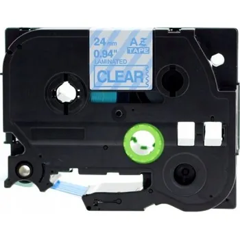 Pásek do tiskárny Páska do Brother P-touch 24mm 8m Průhledná TZE-153