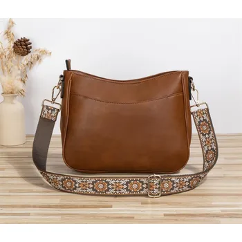 Kabelka DÁMSKÁ KABELKA PŘES RAMENO CROSSBODY S NASTAVITELNÝM POPRUHEM - MĚSTSKÁ