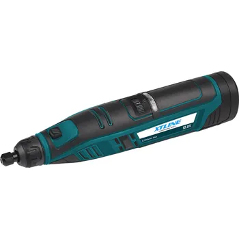 pásová bruska XTLINE Aku čelní bruska 10,8 V + příslušenství 50 dílů