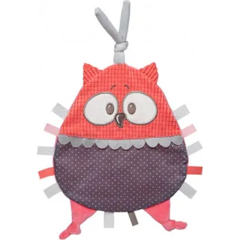 Hračka Canpol babies Plyšový mazlíček PASTEL FRIENDS červená sova