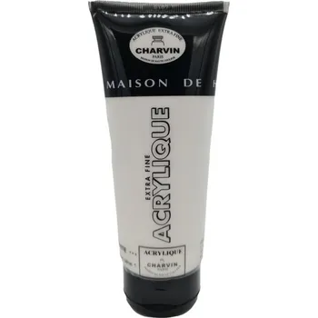 Speciální výtvarná barva Charvin Paris Akrylová barva Extra Fine Titanium White 200 ml