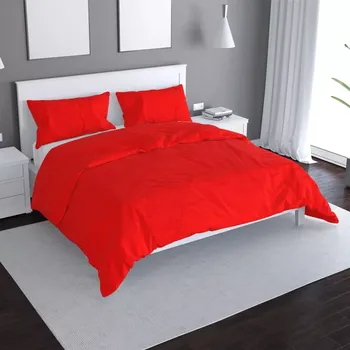 Povlečení Sablio Povlečení Červená - 140x220 / 90x70