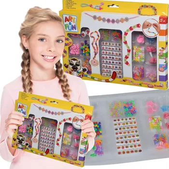 kreativní sada Kreativní sada na výrobu barevných náramků SIMBA ART & FUN