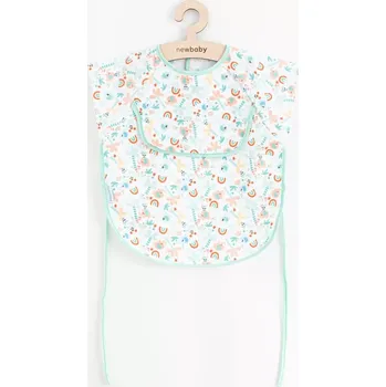 Bryndák Dětský bryndák–zástěra NEW BABY 42 × 35 cm zelený