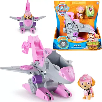 Figurka Psi patrol dino rescue skye – figurka s tryskáčem a dinosaurem