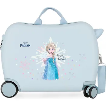 JOUMMA BAGS Dětský cestovní kufr na kolečkách / odrážedlo DISNEY FROZEN Magic Ice Azul, 34L, 2949821