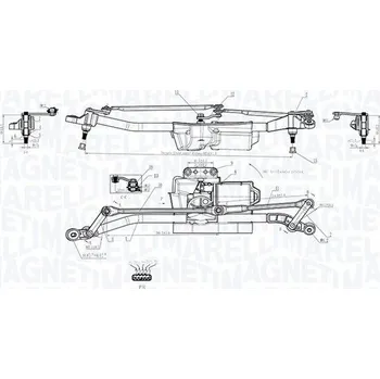 Autosklo Systém čištění skel MAGNETI MARELLI 064352403010