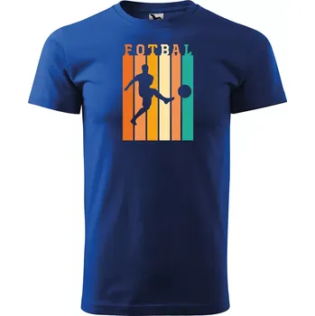 Pánské tričko Sablio Tričko s potiskem Fotbalista Pastels - modré 4XL