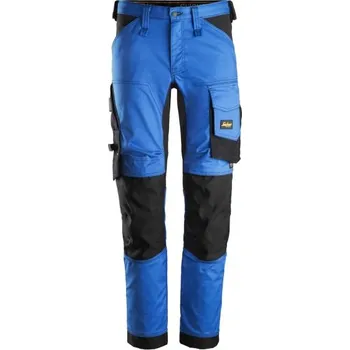 montérky Snickers Workwear | Pracovní kalhoty AllroundWork Stretch modré - Modrá / 50 / 50 / modrá