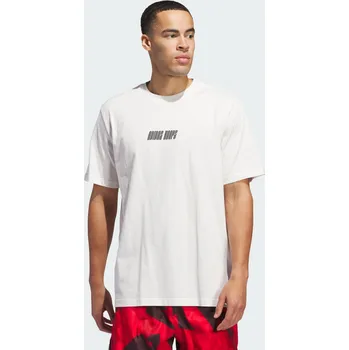 Pánské tričko ADIDAS Tričko adidas Hoops Graphic BÍLÁ