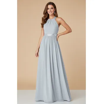 Dámské šaty CITYGODDESS Dlouhé plesové šaty PENELOPE šedé Barva: Šedá, Velikost: 42