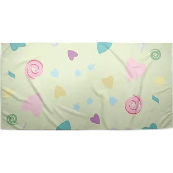 Sablio Ručník Srdíčka a spirály XL - 30x50 cm