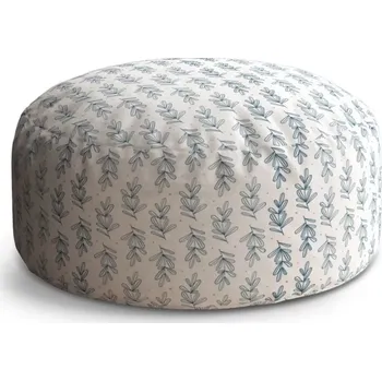 Taburet Sablio Taburet Circle Modré lístky: 38x48 cm