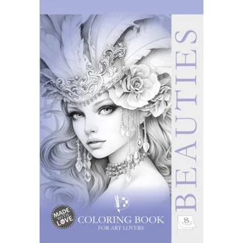 Set školních potřeb Kolorowanka kreatywna A4 pionowa Beauties fioletowa (Kniha)