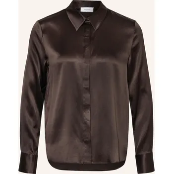 Dámská halenka Darling Harbour Dámská Košilová Halenka Z Hedvábí, dark...